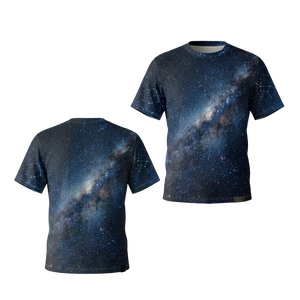 เสื้อยืดคอกลมแขนสั้นทรงปกติ พิมพ์ลายกาแล็กซี่แบบซับลิเมชั่น น้ำหนักเบา สวมใส่สบาย ผลิตจากโพลีเอสเตอร์ 210 กรัม สำหรับผู้ชาย - Product Image 5