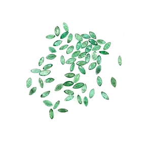 Émeraude naturelle zambienne calibrée, taille marquise 2x4mm, pierre précieuse naturelle facettée pour la création de bijoux, prête à l'emploi - Product Image 3