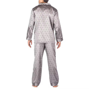 Ensemble de pyjama pour homme en soie de mûrier 100 %, manches courtes, 2 pièces, vêtements de nuit de luxe en soie, ensemble de pyjama grande taille, toutes saisons, le meilleur - Product Image 5