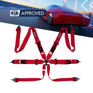 Arnés de Seguridad FIA Motorsport de 6 Puntos, Modelo ECO-D, 16 Colores, Correas de Poliéster, Cinturón de Seguridad para Distribuidores de Marcas, Piezas de Competición - Product Image 1
