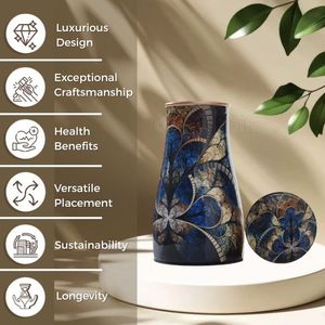 Offre Exceptionnelle : Carafe à Eau en Cuivre avec Couvercle – Design Classique, Idéale pour le Bureau, Écologique, Pot Métallique Portable, Style Premium - Product Image 5