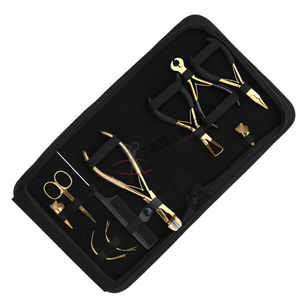 Hair Extension Tools Kit Micro Beads Remover TapeIn Plier Keratin Bond <b>Cutter</b> beads Crimping Plier Hair Tail Comb Parting Finger - Product Image 1