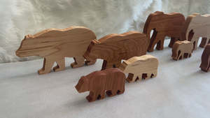 <b>Wooden</b> Animal Figurines Handmade Cutouts Freestanding Home Decoration Set of 10 <b>wooden</b> animals figures luxury - Product Image 3