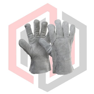 Gants en cuir fendu pour hommes, protection des mains en cuir de vachette, résistants aux coupures et aux produits chimiques, pour le travail et le sport - Product Image 1