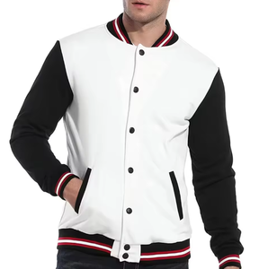 High Quality <b>Mens</b> Woolen Bomber <b>Jacket</b> <b>Long</b> Hooded Discharge Printing Solid Custom Color Winter Warm Casual Streetwear - Product Image 1
