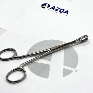 Pince à éponges chirurgicales robuste en acier inoxydable de 6 pouces avec fente de 3 mm pour pansements - Product Image 2