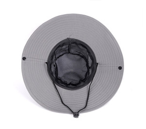 Outdoor Printed Casual Travel Fishing Sunhat Wide Brim <b>Man</b> Breathable Mesh Fisherman UV Protection Shade Adjustable <b>Bucket</b> <b>Hat</b> - Product Image 2