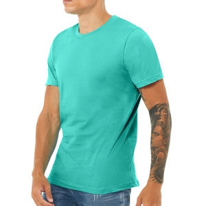 เสื้อยืดคอกลมแขนสั้นทรงหลวมสำหรับผู้ชาย ผ้าฝ้าย 100% แห้งเร็ว ระบายอากาศได้ดี เสื้อยืดลำลอง - Product Image 2