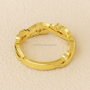 Anillo Clásico de Plata de Ley 925 con Oro de 14K y Moissanita Certificada IGI, Diseño de Hoja, Joyería Elegante para Mujer - Product Image 4