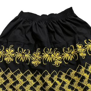 Altr Brothers Latest Fashion Polyester A-Line <b>Hawaiian</b> Mini <b>Skirts</b> Embroidery Floral Design High Street Tight Knee-Length - Product Image 4