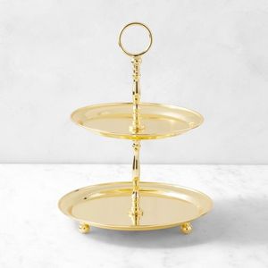 Soporte de Metal Contemporáneo para Pasteles con Acabado Elegante para Cupcakes, Repostería, Decoraciones de Panadería y Bodas - Product Image 1