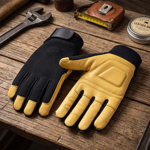 Guantes de Seguridad JNM SAFETY de Cuero Vacuno de Primera Calidad, Certificación CE, Forro de Aramida, Puño de Seguridad, Anti-Impactos y Resistentes al Calor - Product Image 5
