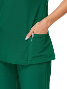 Wholesale Hospital <b>Doctors</b> and Nurses Female Nursing Scrub Uniforms High Quality Custom Medical Scrub <b>Set</b> for Women - Product Image 5