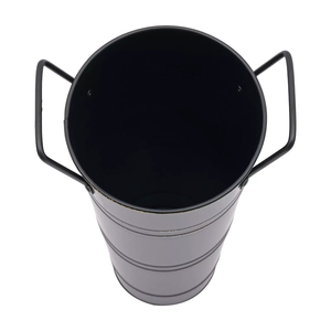 Ensemble de 8 vases à fleurs Art Déco modernes en acier galvanisé, faits à la main, avec design martelé, pour la décoration de la maison et de mariage, utilisation sur table, cadeau - Product Image 2