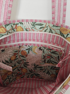 Sac fourre-tout avec poche zippée, doubles poignées, taille moyenne, sac de plage, sac de courses, sac de shopping, usage quotidien, voyage, extérieur - Product Image 3