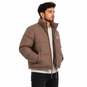 Wholesale Men's Puffer <b>Jacket</b> Quilted Padded Winter <b>Jacket</b> Stand Collar Full Zip Warm Outdoor Casual Men's <b>Jacket</b> OEM Custom USA - Product Image 2