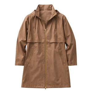 Chaqueta Impermeable para Mujer, con Capucha, Estilo Parka de Longitud Media, Ligera, Cortavientos, para Exteriores, Casual, para Viajes, Primavera y Otoño - Product Image 1