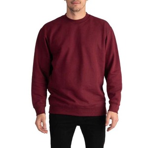 Sweatshirts OEM High Quality Men's Clothing Heavyweight 400g Crew Neck Fleece Pullover Sweatshirts 100% Cotton Breathable Basics - Product Image 1