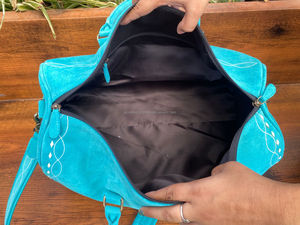 Bolsa de lona de gran capacidad para llevar el fin de semana de cuero genuino de alta calidad para hombre, bolsa de viaje para la noche - Product Image 6