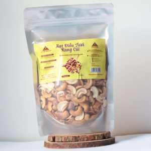 Demi-noix de cajou grillées biologiques du Vietnam, 500g, en sachet refermable, 99% noix, 1% sel, marque Dong Phu, prix usine, durée de conservation 12 mois, offre spéciale - Product Image 1