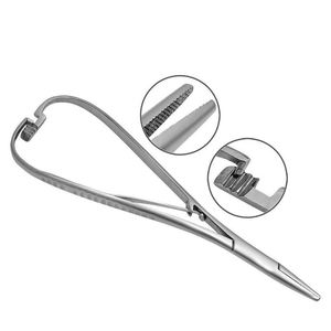 Pince Mathieu orthodontique pour élastiques, courbée et droite, pour la pose de ligatures – Outils d'orthodontie et de dentisterie - Product Image 5