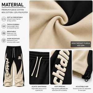 Factory Direct Sale <b>Men</b> Casual Mid Waist Plus Size Breathable Quick Dry Lightweight Workout <b>Baggy</b> <b>Trouser</b> Polyester/Cotton - Product Image 6