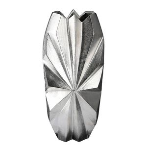 Designer Metal <b>Vase</b> With <b>Unique</b> Shape For Modern Art Decor Home Office Living Space Table Accent - Product Image 1