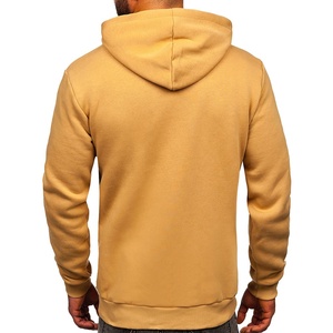 Sudadera con capucha de gran tamaño en blanco de alta calidad Logotipo de impresión personalizado Ropa de calle de algodón Sudadera con capucha esencial de moda para hombres - Product Image 5