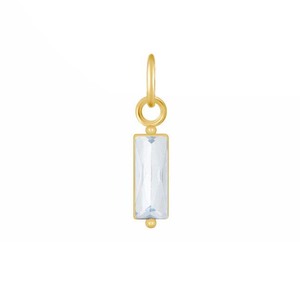 Colgante de Cuarzo Citrino Baguette al por Mayor, Bañado en Oro, con Gema Facetada, Collar Minimalista, Joyería para Mujer, Suministro a Granel - Product Image 4