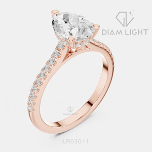 Bague en diamant de laboratoire taille poire 1,62 carat certifiée IGI, or blanc 14 carats, couleur F+, clarté VS+, pour anniversaire, fiançailles, cadeau - Product Image 4