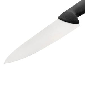 Cuchillos de Cocina con Mango Negro y Hoja Plateada en Punta, con Protector de Dedos y Empuñadura Ergonómica para Cortar Vegetales y Preparar Comidas Diarias - Product Image 3