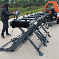 Processeur de bois de chauffage industriel 50 tonnes, fendeuse de bûches entièrement automatique pour entreprise commerciale de bois de chauffage
