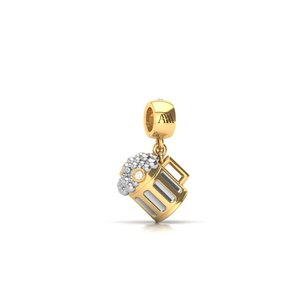 Pendentifs et breloques modernes et raffinés, conçus avec des diamants de laboratoire étincelants en or massif, pour femmes et hommes élégants, idéaux pour les célébrations et les cadeaux. - Product Image 1