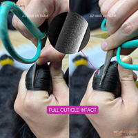 Paquete de cabello crudo intacto con cutícula sin procesar, extensiones de cabello vietnamita crudo a granel SDD de un solo donante crea cualquier estilo
