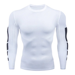 Rashguard de compression personnalisé pour hommes, manches longues, MMA, polyester/nylon de haute qualité, séchage rapide, respirant, confortable, personnalisable - Product Image 2