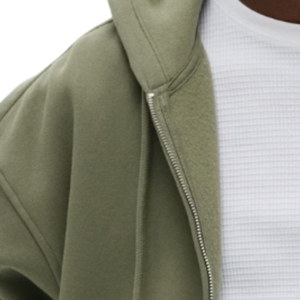 Sweat-shirt à capuche zippé personnalisé coupe ample en polaire douce, coupe décontractée, production OEM ODM pour usine de vêtements - Product Image 6