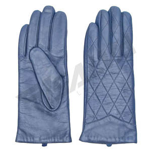 Nouvel Arrivage Gants en Cuir Noir Pur et Cuir Rouge pour Femme, en Peau de Mouton, pour la Conduite et les Occasions Habillées, Hiver - Product Image 1