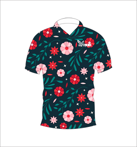 Polo de Manga Corta con Estampado Floral Tropical Personalizado para Hombre, Camisa Polo Casual de Golf - Product Image 1