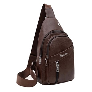 Bolso Bandolera de Cuero Genuino Clásico para Uso Casual, Gran Capacidad 30-40L, Deportivo, para Exteriores, con Logotipo Personalizado de Fábrica OEM, Venta Caliente - Product Image 1