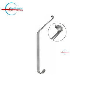 Écarteur de canal Obwegeser - 12 cm, en acier inoxydable, à crochet courbé, pour instruments chirurgicaux oraux et maxillo-faciaux - Product Image 6