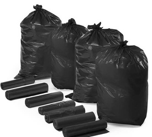 Sac poubelle noir en LDPE résistant à l'humidité, à fermeture thermoscellée, jetable, pour usage domestique - Product Image 6