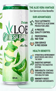 Boisson à l'aloe vera aromatisée avec pulpes, marque privée - Product Image 3