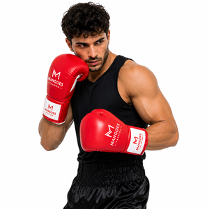 Gants de boxe en dentelle de qualité supérieure, logo personnalisé, équipement d'entraînement, gants en cuir haute performance, service de fabrication OEM ODM - Product Image 1