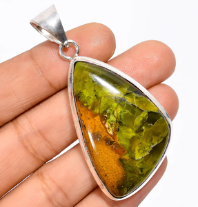 Pendentif Goutte d'Eau en Agate Solitaire, Sertissage Bezel Plaqué Argent, Style Bohème, Certifié IGI, Bijou Classique Unisexe, Idéal Cadeau - Product Image 2
