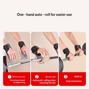 Guantes de Gimnasio de Piel de Vacuno, Antideslizantes, con Protección Integral de Palma de Cuero, Unisex, Suministro Directo de Fábrica - Product Image 3