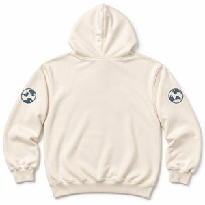 Sweat à capuche décontracté unisexe en coton épais, style streetwear vintage, avec lettres 3D en relief, coupe oversize et épaules tombantes - Product Image 3