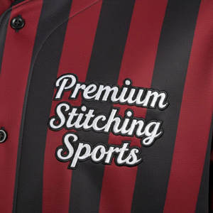 Camiseta de Béisbol de Alta Calidad, Personalizada, Manga Corta, para Equipo, 100% Poliéster, Apliques 3D, Nombre del Equipo con Pedrería - Product Image 4