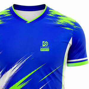 Uniforme de Fútbol Personalizado de Alta Calidad, Ecológico, Cuello Redondo, Manga Corta, Secado Rápido, Transpirable, Ligero, Hecho de Poliéster para Adultos - Product Image 4
