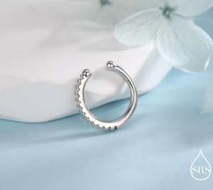 Manchettes d'oreille en argent sterling avec zircone cubique, sans perçage, finition or, or rose ou argent, pour boucles d'oreilles enveloppantes sans perçage3 - Product Image 3