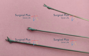 Tijeras Laringeales Microquirúrgicas KLEINSASSER, Rectas, Izquierdas y Derechas, de Acero Inoxidable, para Cirugía Manual de Oído, Nariz y Garganta - Product Image 3